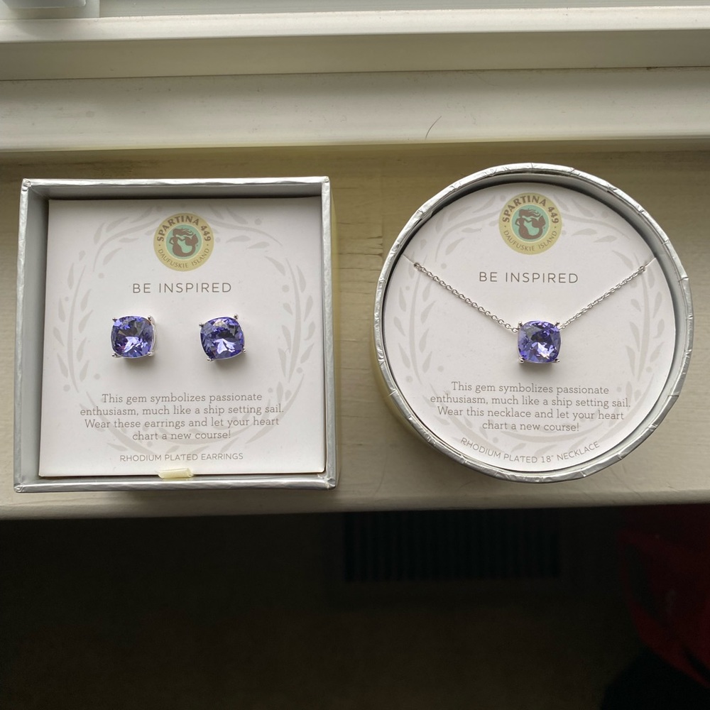 sea la vie earrings and necklace set